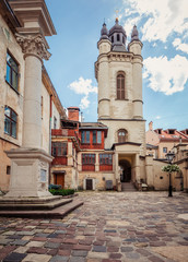Fototapeta premium The Armenian Cathedral of the Assumption of Mary , armenian courtyard