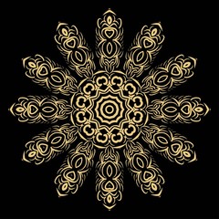 Vector, Floral, Oriental mandala. Vintage decorative elements. Vector illustration. It is super brilliant vector illustration