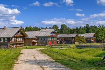 Fototapeta na wymiar Open air museum in Semenkovo, Russia