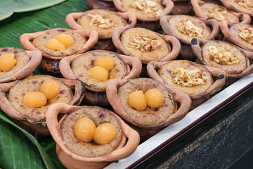 Thai Coconut Custard, Thai style dessert.