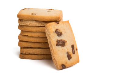 cookies with chocolate isolated