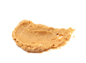 Peanut butter spread isolated