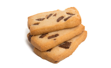 cookies with chocolate isolated