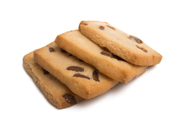 cookies with chocolate isolated