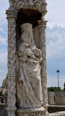 Vierge à l'Enfant, Tour de Belém, Lisbonne, Portugal 