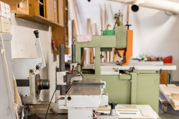 Tischler Werkstatt mit Werkzeug