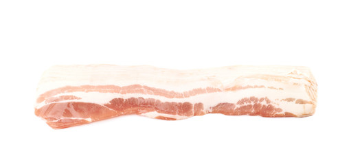Raw bacon composition isolated