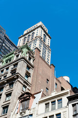 Low angle view of old buildings in New York City