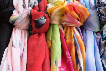 Colorful scarves
Colorful scarves in a street market