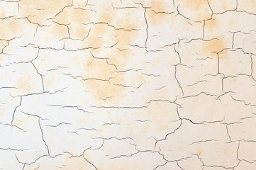 Old cracked wall of the building