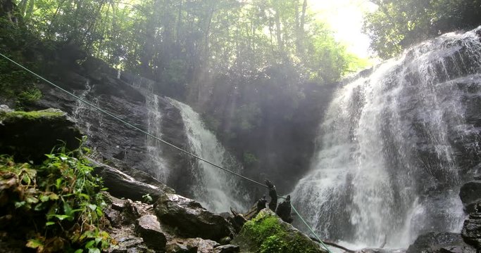 Beautiful waterfall in Great Smoky Mountains National Park