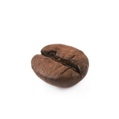 Single coffee bean isolated