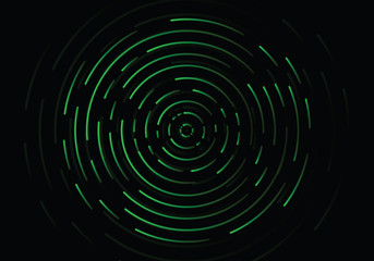 Abstract geometric vortex, Circular swirl lines, fingerprint. Vector illustration