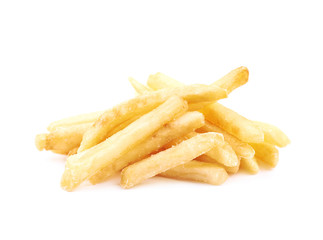 Pile of french fries isolated