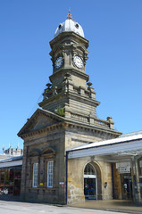 Victorian railway station in Scarborough England
