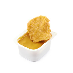 Chicken nugget composition isolated