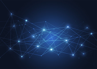 Internet connection, abstract sense of science and technology graphic design.