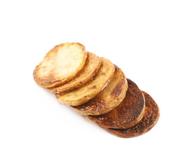 Fried potato slice composition