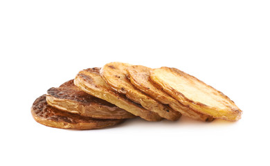 Fried potato slice composition