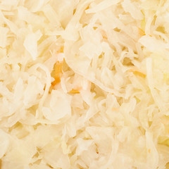 Surface coated with sauerkraut