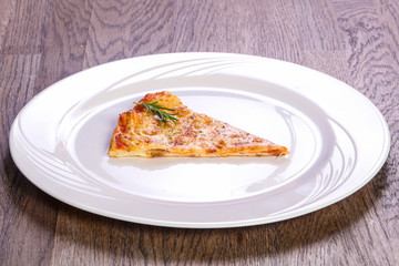 Pizza Margarita slice