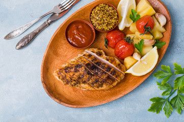 Fried chicken breast