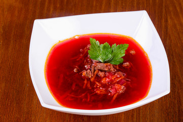 Russian borcht soup