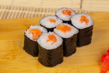 Tasty salmon rolls