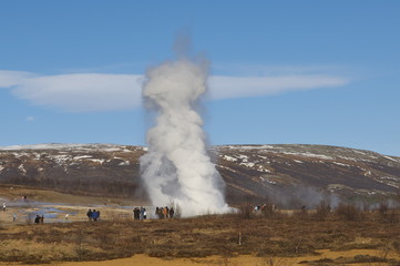 グレート・ゲイシールの間欠泉（アイスランド）