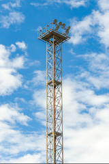 Fototapeta na wymiar stadium lighting tower