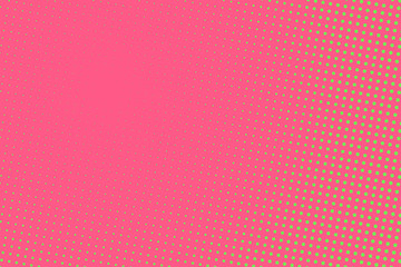 Pink-green halftone background. Digital gradient. Abstract backdrop with circles, point, dots.