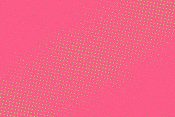 Pink-green halftone background. Digital gradient. Abstract backdrop with circles, point, dots.