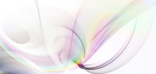 linien farbe wellen regenbogen banner