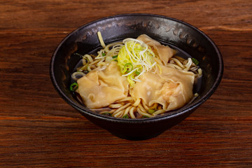 Vietnam soup with dumplings