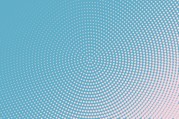 Light Blue halftone background. Digital gradient. Abstract backdrop with circles, point, dots.