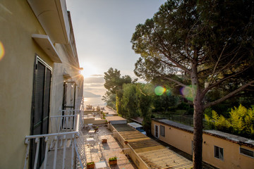 Ausblick von Hotel San Michele in Anacapri in sonnigen Frühling
