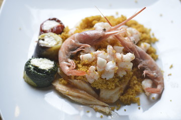 cous cous di pesce con gambero