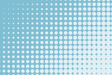 Fototapeta na wymiar Light Blue halftone background. Digital gradient. Abstract backdrop with circles, point, dots.