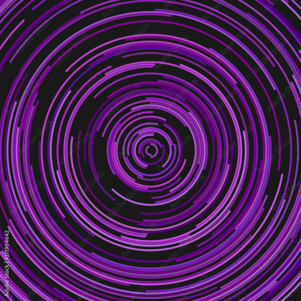 Aufkleber circular abstract background - vector graphic from concentric half circles