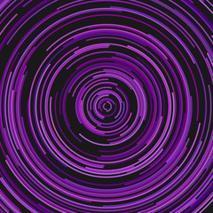 Circular abstract background - vector graphic from concentric half circles