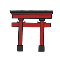 The great Torii Gate illustration