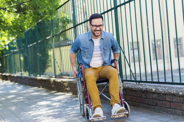 Man in wheelchair