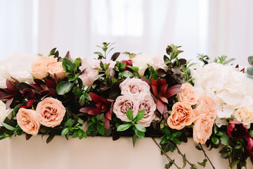 It is a lot of beautiful flowers and roses