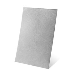 Metal sheet board isolated on white background. Glitter material. ( Clipping path )