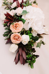 It is a lot of beautiful flowers and roses