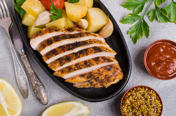 Fried chicken breast