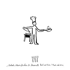 음식점 포스터 / 손으로 그린 식당 그림