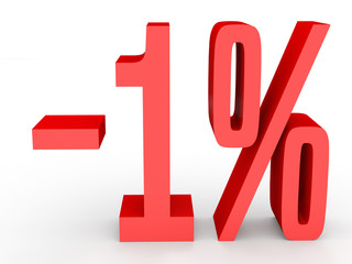 Minus one percent. Discount 1 %.