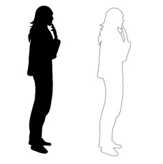  black silhouette girl