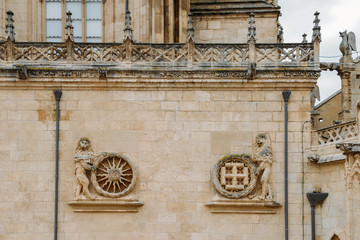 Obraz premium 13th-century Burgos Cathedral is outstanding for the elegance and harmony of its architecture - UNESCO World Heritage designation